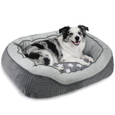 Cama SIWA MARY exterior flannel gris para confort diario.