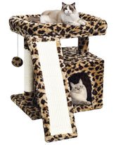SIYIPURR árbol gatos leopardo con rascador envuelto para afilar uñas y proteger muebles.