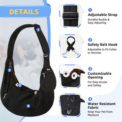 Bandolera para perro SlowTon con sistema de seguridad ajustable para evitar caídas.
