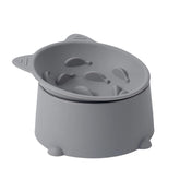 SLSON cuenco elevado para gatos con 3 alturas mejora la postura al comer.
