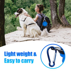 Tazón portátil SLSON con mosquetones, ideal para enganchar en jaula o mochila