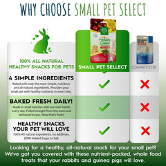 Small Pet Select bocaditos de avena y heno para enriquecimiento de mascotas pequeñas