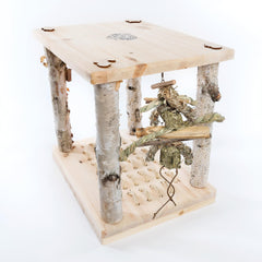 Small Pet Select Wonderland Play Table, patas de abedul, estabilidad para trepar y morder con seguridad.