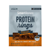 SmartBones anillos de proteína con pollo real y batata, snack sabroso para perros