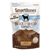 SmartBones Donas horneadas con mantequilla de cacahuete, sabor irresistible para tu perro