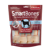 SmartBones masticables sin cuero crudo con carne real para masticar