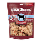SmartBones Mini Huesos de Pollo Real, snack sabroso y fácil de digerir para perros.