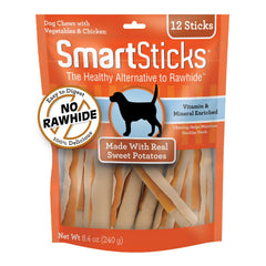 SmartSticks sin cuero crudo para masticación segura