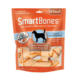 SmartBones Sweet Potato Chews: paquete para perros pequeños, snack sabroso.