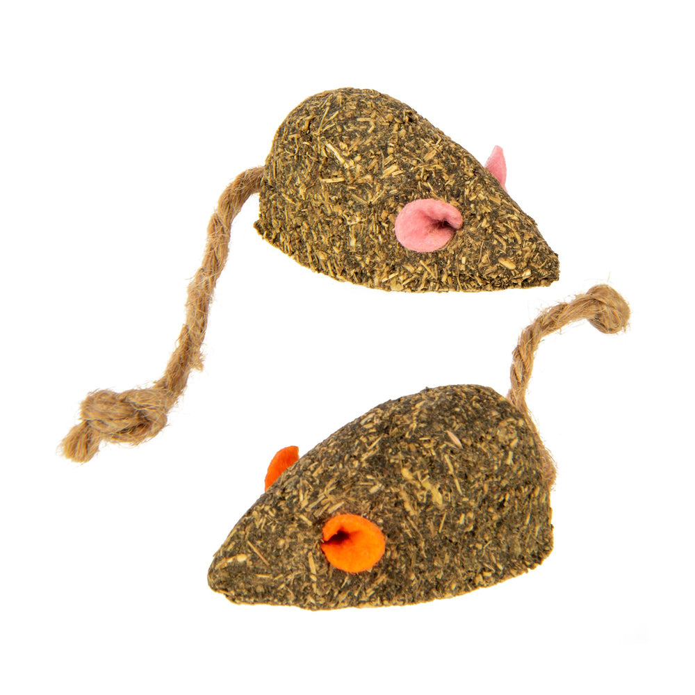 Ratón con cola de yute de SmartyKat Instincts Mouser Mayhem para juego activo