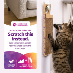 Scratch Up infusionado con hierba gatera mantiene al felino interesado.
