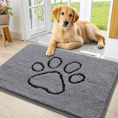 Smiry alfombra de puerta chenille suave para mayor confort al entrar.
