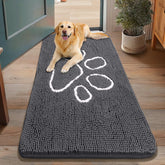 Smiry alfombra de puerta para perros absorbente, atrapa suciedad al entrar