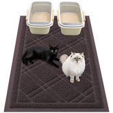 Smiry tapete para arena gato anti deslizante captura residuos y mantiene el suelo limpio.