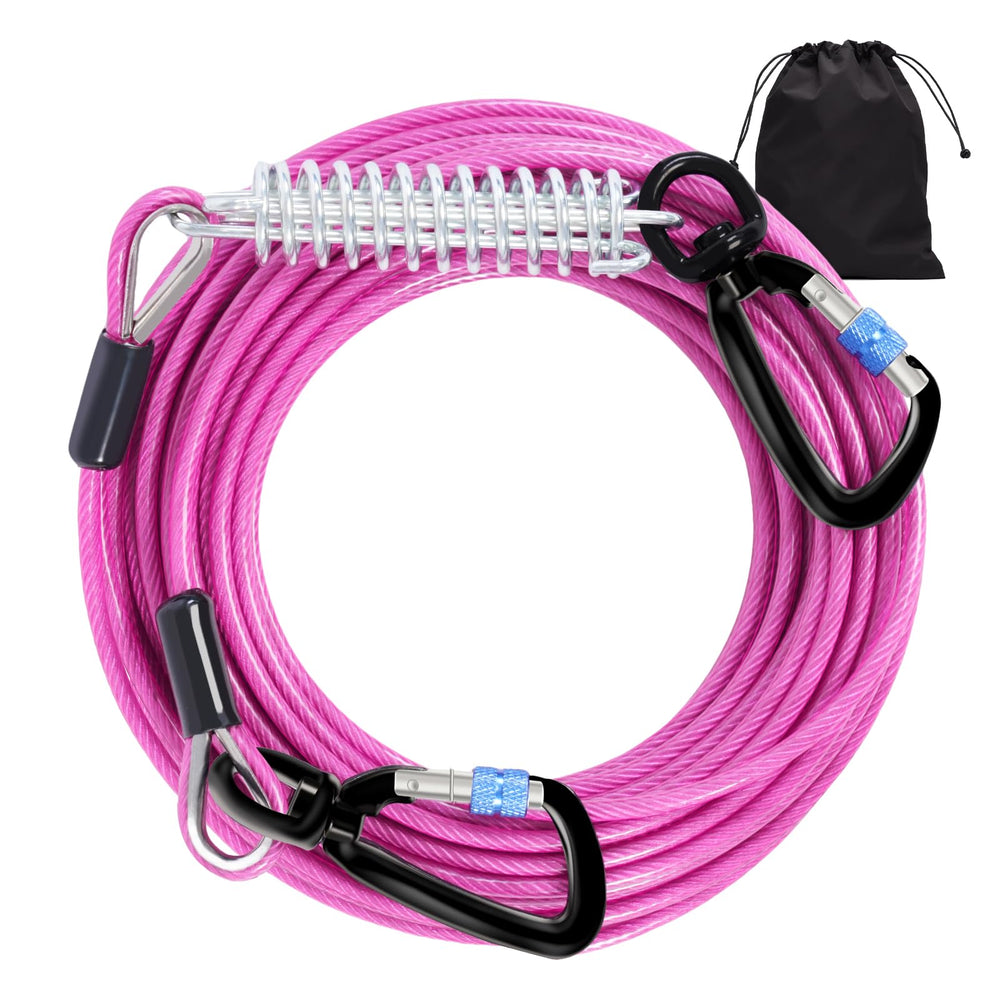 Snagle Paw cable para perros de 30 pies, libertad controlada al aire libre.