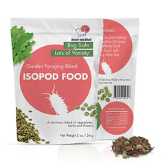 Snout and Shell Alimento para isópodos: tazón de jardín para forraje natural