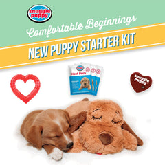 Paquetes de calor Snuggle Puppy para mantener al cachorro cómodo.