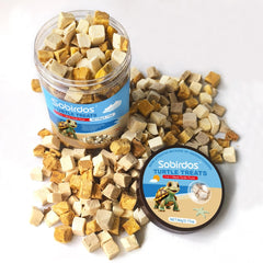 Sobirdos Turtle Treats ingredientes frescos; proteínas de alta calidad para tortugas