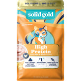 Solid Gold proteína-alta para gatos: apoya energía y tono muscular.