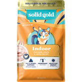 Solid Gold Comida Seca para Gatos Indoor con probióticos y fibra para digestión equilibrada