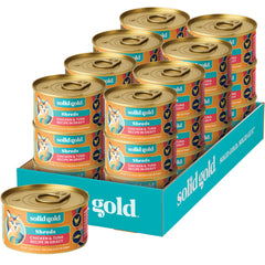 Solid Gold, lata con salsa para gatos, sabrosa experiencia de hidratación en cada porcion.