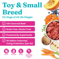 Solid Gold Mighty Mini: carne de res real como primer ingrediente para músculos y energía.