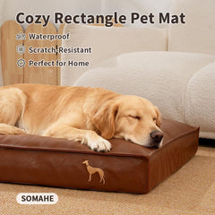 SOMAHE funda de cuero PU resistente a mordidas y manchas para durabilidad