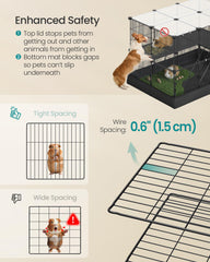 SONGMICS suelo impermeable protege el piso y facilita la limpieza