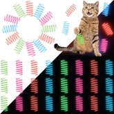 Sosation resortes luminosos para gatos en azul, ideal para juegos nocturnos