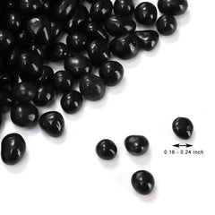 SOUJOY piedras cristal negro brillantes: contraste elegante sin alterar el agua