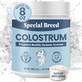 Special Breed Colostro Bovino en polvo para perros y gatos, apoya defensas naturales