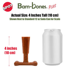 SPOT Bam-Bones Plus T Bone textura estimula encías y limpia suavemente