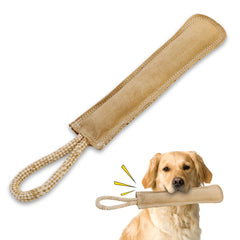 SPOT Juguete de cuero real para perro, ideal para mordidas moderadas.