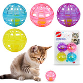 SPOT Lattice Balls con campana: juguete sonoro para estimular juego activo en gatos.