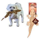 SPOT Skinneeez Lagarto de cuero real, 15 pulgadas, ideal para juego intenso.