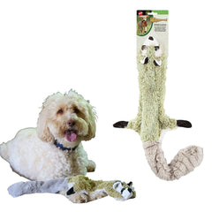 SPOT Skinneeez Mapache 23 pulgadas: juguete sin relleno para masticar sin desorden.