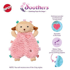 SPOT Soothers Tabbie Lambie, cintas sensoriales que estimulan juego y exploración.