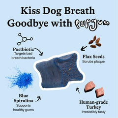 Spot & Tango PupGum limpia dientes y reduce placa para perros.