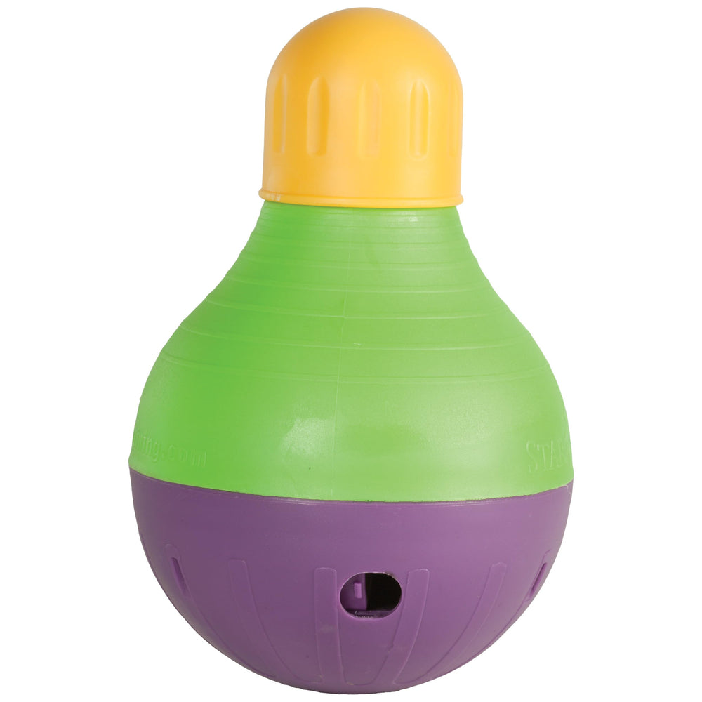 Bob-A-Lot de Starmark, juguete interactivo grande, fomenta juego y alimentación lenta.