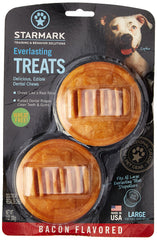 Starmark masticable dental bacon grande, primer plano para juego duradero.