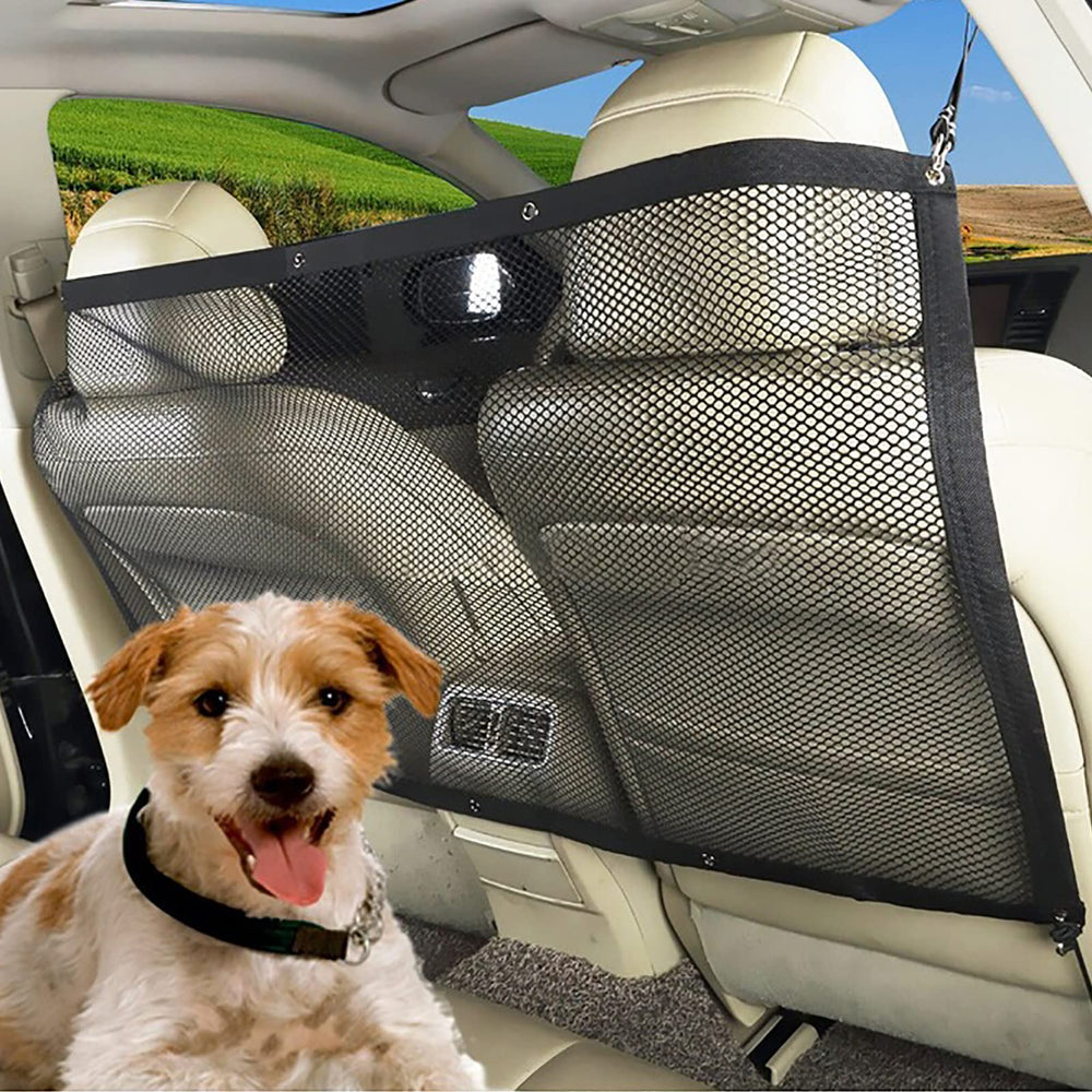 STARROAD-TIM barrera para perros con malla en coche para mayor seguridad.