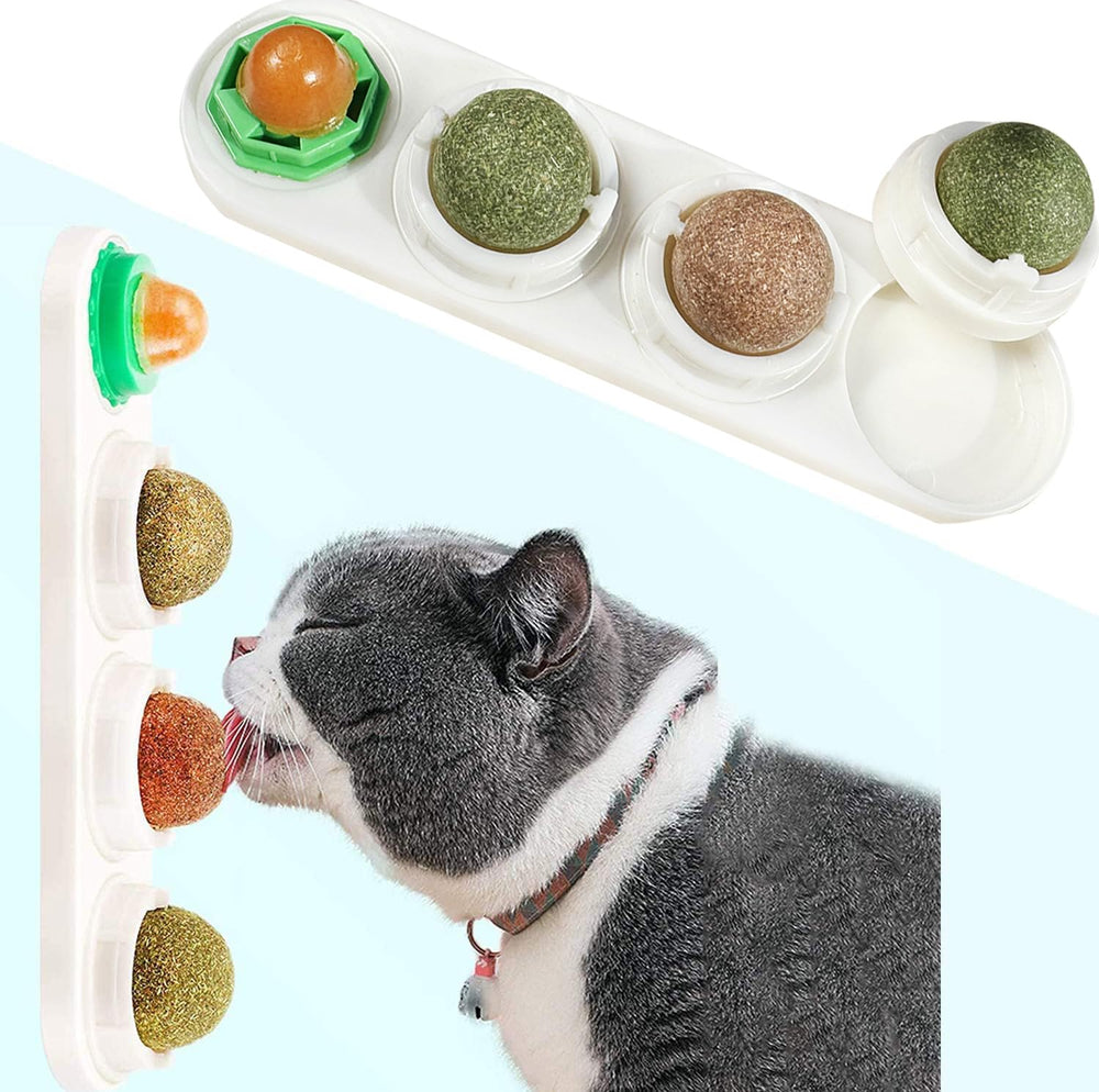 STARROAD-TIM bolas catnip giratorias para gatos, estimulan juego y exploración sensorial