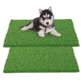 STARROAD-TIM césped artificial para perros 30x20, dos piezas para entrenamiento cómodo en casa.