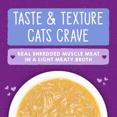 Stella & Chewy's Carnivore Cravings en caldo abundante, favorece hidratación felina.