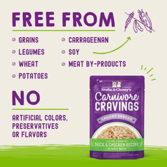 Fórmula sin granos de Stella & Chewy's Carnivore Cravings sin rellenos.
