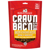 Stella & Chewy's Crav'n Bac'n, empaque visible, recompensa irresistible para sesiones de entrenamiento.