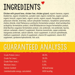 Stella & Chewy's Meal Mixer, ingredientes órganos y hueso, sabor natural.