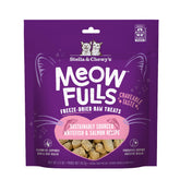 Stella & Chewy's Meowfulls frente al empaque, recompensa sabrosa para gatos.