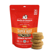 Patty de res deshidratada Stella & Chewy's, ideal para comedores exigentes.