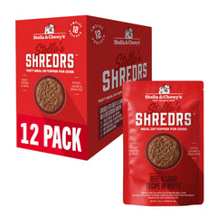 Stella & Chewy's Shreds en sobre de 80 g, proteína real para una comida completa.